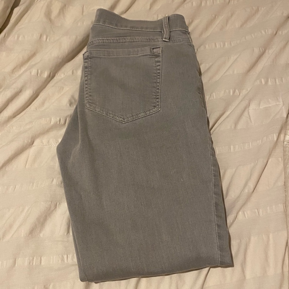 Loft Modern Skinny Crop Gray Denim